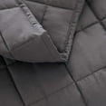 thumbnail image 6 of EMME Queen Quilt Set Pre-Washed Microfiber Bedspread Lightweight Soft Grey Bed Coverlet Reversible Full Size Comforter Set 3-Piece Bedding Set for All Season Square Pattern(1 Quilt, 2 Pillow Shams), 6 of 6