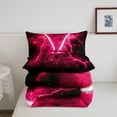 thumbnail image 2 of Erosebridal Game Lightning Twin Comforter Sets, Neon Glowing Galaxy Lightning Bedding Set, 2 of 8