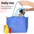 thumbnail image 4 of Laklulu - Bolsas de aseo transparentes, paquete de 8, bolsa de viaje, bolsas de maquillaje transparentes para mujeres y hombres, 8 colores, 4 of 6