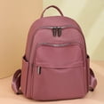 thumbnail image 4 of Stylago Mini Women Backpacks Fashion Ladies Nylon Daypack Lightweight Multiple Zipper Shopping Travel Small Schoolbags Pink, 4 of 6