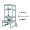 thumbnail image 2 of SDADI LT05G Mother's Helper Adjustable Height Kids Kitchen Step Stool, Gray, 2 of 6