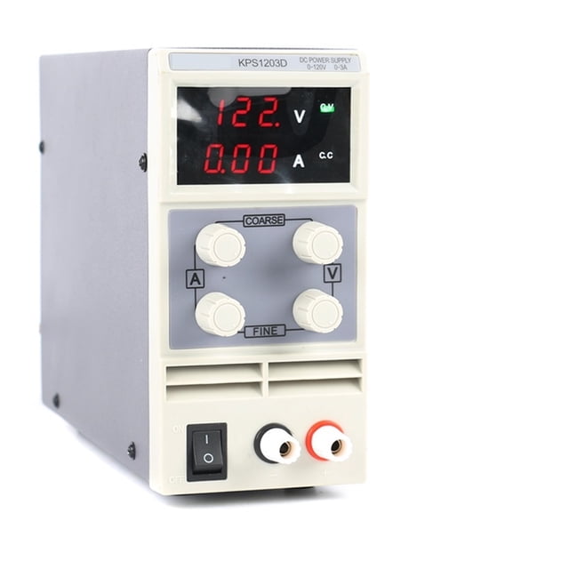 Alimentation CC Réglable, Alimentation de Laboratoire Numérique pour Banc, Alimentation à Commutation Régulée, Réglages Variables Gros et Fins, Régulateur de Tension