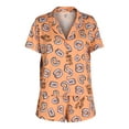 thumbnail image 4 of Halloween Women’s Fang Print Shorty Pajama Set, 2-Piece, Sizes XS-3X, 4 of 4