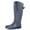 Navy Glitter, variant on Rubber Rain Boots for Women Mid Calf Waterproof Garden Outdoor Shoes Neoprene Insulated (9 B(M) US)