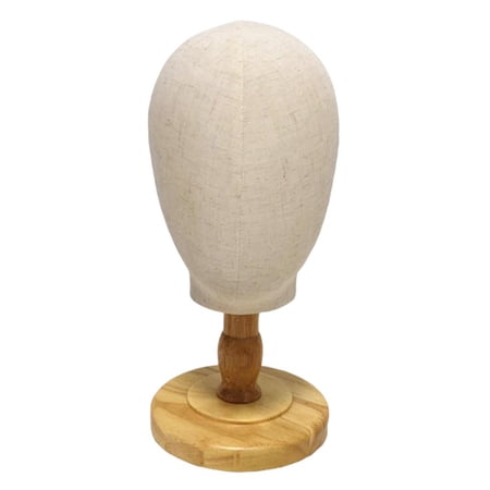 Canvas Block Head with Making Mannequin Head Sturdy Canvas Covered Low Wood