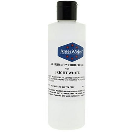 AmeriColor AmeriMist Bright White, 10 Ounce, Airbrush Food Color