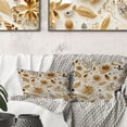 thumbnail image 3 of Designart "Luxe Marble Elegance in White and Gold" Marble Printed Throw Pillow, 3 of 5