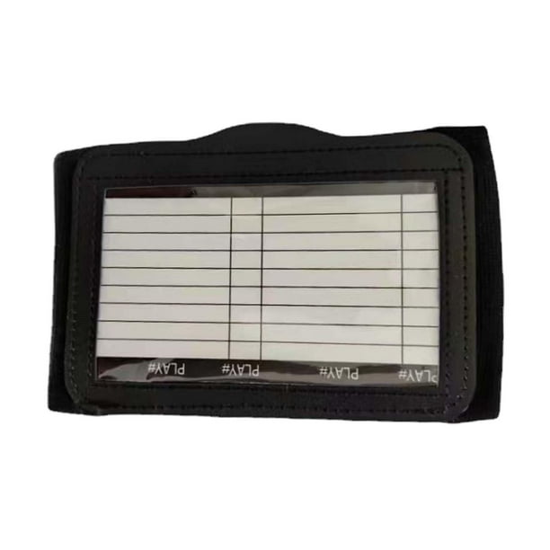 Playbook Muñequera Entrenador de muñeca Tablero de entrenamiento Brazalete Libro de jugadas para fútbol Béisbol
