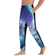 thumbnail image 3 of Xecao Night At Lake Aurora 1 Print Active Tech Joggers for Men, Mens Sweatpants Lounge Pants with Pockets-3X-Large, 3 of 5