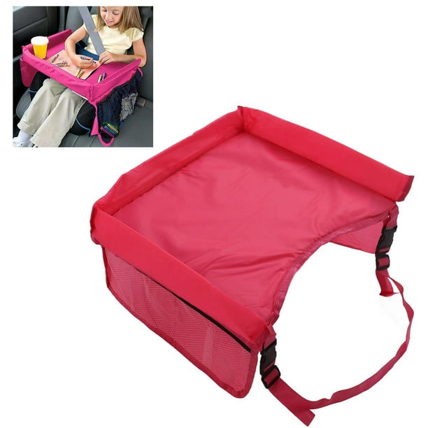 Kids Car Table Tray, Waterproof Stable Kids Travel Tray Storable