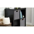 Better Homes & Gardens Square 4Cube Organizer, Solid Black