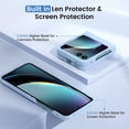 thumbnail image 2 of Motorola Razr Plus (2023) Case with Camera Screen Protector, Ultra Slim Lightweight Anti-Drop Anti-Scratches Hard PC Protective Cover Phone Case for Motorola Razr+ 2023- Light Blue, 2 of 14