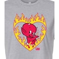 thumbnail image 3 of Hot Stuff - Hot Stuff Flame Heart - Juniors Cropped Graphic T-Shirt, 3 of 5