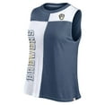 thumbnail image 2 of Women's Fanatics Navy/White Milwaukee Brewers Color-Block Tank Top, 2 of 3