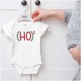 thumbnail image 5 of Funny Nerdy Christmas Ho Cubed Romper Boys or Girls Infant Baby Brisco Brands 18M, 5 of 6