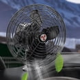 thumbnail image 4 of 12 Volt Fan for Truck Cab, 2 Speed Switches, 6 Inch Heavy Duty Black Metal, Cigarette Lighter Fan for Truck with Ventilate Function, for Use on Truck or Camping(Cord Length 6FT), 4 of 7