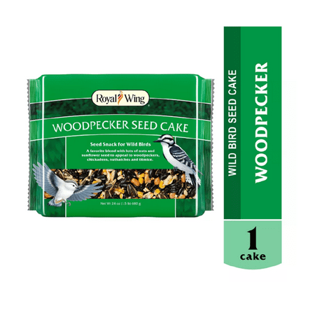 Royal Wing 14231 All Seasons Woodpecker Seed Cake Bird Food, 24 oz.