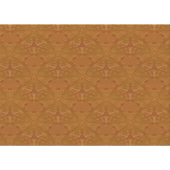Ahgly Company Machine Washable Indoor Rectangle Transitional Mahogany Brown Area Rugs, 3' x 5'