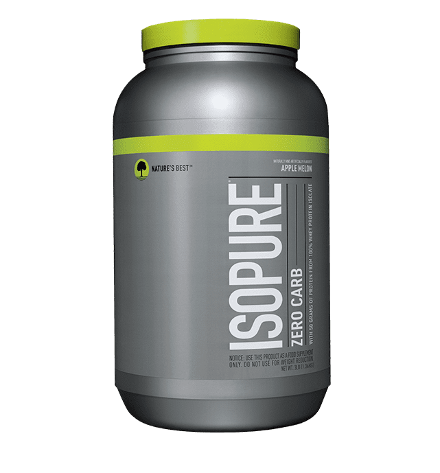 Isopure Zero Carb Protein Powder, Apple Melon, 50g Protein, 3 Lb
