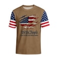 thumbnail image 2 of 250 Anniversary USA Shirt 1776-2026 250th Birthday Patriotic American Flag T-Shirt Brown M, 2 of 5