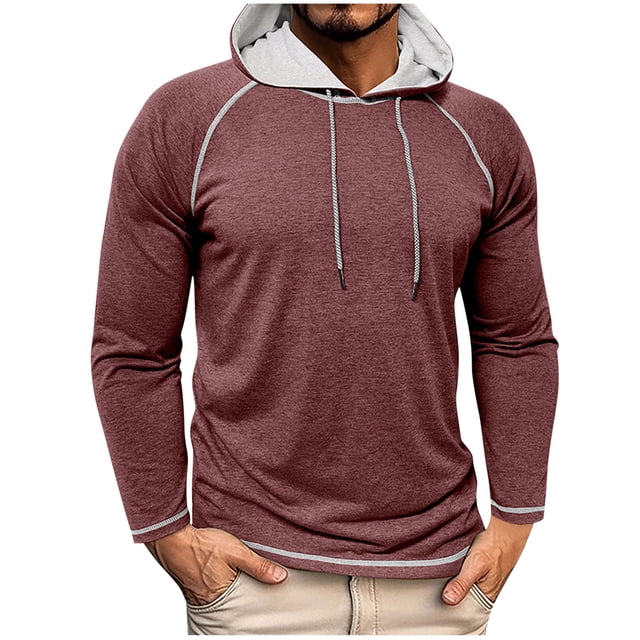 Npasoilc Hauts pour Hommes Chemise Décontractée Mode Couleur Unie Respirante Manches Longues Col Rond
