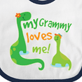thumbnail image 4 of Inktastic My Grammy Loves Me Grandson Boys Baby Bib, 4 of 4