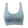 thumbnail image 4 of Mujeres Sujetador Deportivo Crop Top Chaleco Fajas Sujetadores Elásticos Chaleco De Fitness Azul XL Sunnimix Sujetadores deportivos para mujer High Import, 4 of 8