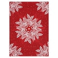 thumbnail image 2 of Christmas Area Rug, Non-Slip Washable Snowflake Living Room Rug, Soft Low Pile Rug Holiday Decor Xmas Floor Carpet for Living Room, Bedroom, 2 of 12