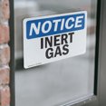 thumbnail image 4 of (2 Pack) Inert Gas OSHA Notice Sign 10 Inch X 7 Inch Vinyl Label Decal Sticker Weather Resistant, UV Protected for Workplace, Business, and Construction Site, Made in the USA, 4 of 7