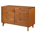 thumbnail image 2 of Walker Edison Commode en Bois Sloane à 6 Tiroirs - Caramel, 2 of 4