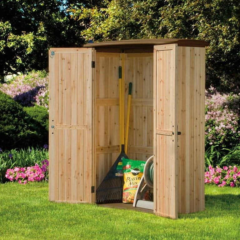 Suncast Hybrid 50 cu ft Shed, Cedar Wood - Walmart.com