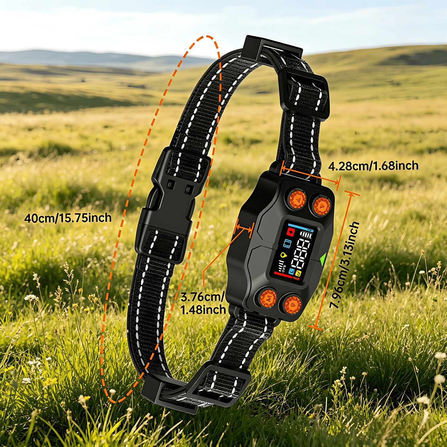 GPS Wireless Dog Fence, Electric Fence for Dogs,3 Warning Modes, Adjustable 25-999 Yards Range, IPX7 Waterproof Collar, Pet Containment System, Outdoor Use, for Dogs Over 15 Lbs