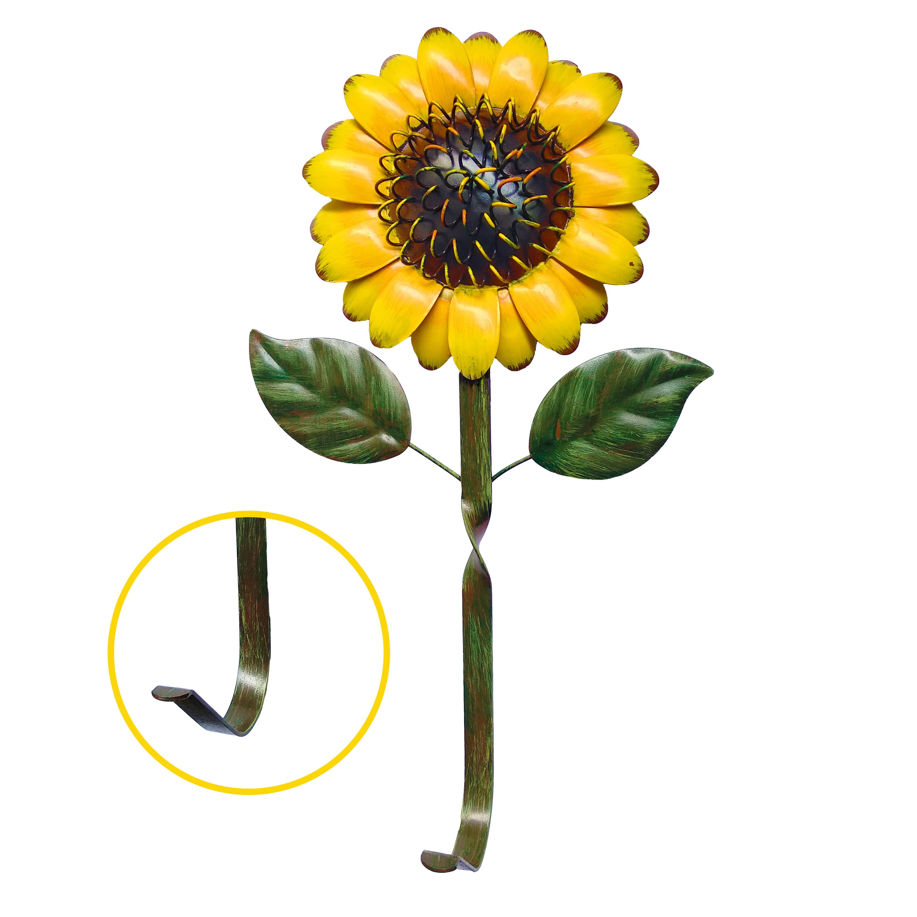 BOHK MultiPurpose Metal Sunflower Hooks Home Hook Great Kitchen Keys
