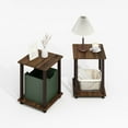 thumbnail image 5 of Furinno Simplistic End Table, Set of Two, Black Walnut/Brown, 5 of 5