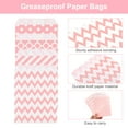 thumbnail image 3 of Uxcell 100Pcs Kraft Paper Treat Bags, 7" x 5" Greaseproof Candy Bags Flat Favor Bags Small Gift Bags, Light Pink, 3 of 6