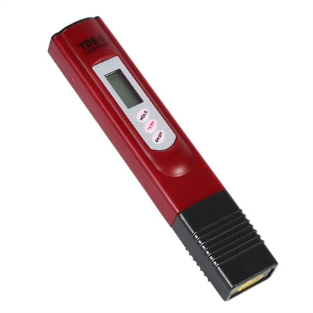 HURRISE Digital LCD Water Quality Testing Pen Purity Filter TDS Meter Tester 0-9990 PPM Temp