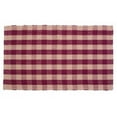 thumbnail image 1 of 30 x 44 in. Floor Mat, Burgundy Check, 1 of 1