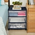 thumbnail image 4 of Sterilite Wide 3 Drawer Cart Plastic, Blue Cove, 4 of 4