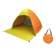 thumbnail image 4 of up Tent, Beach Tent, Portable Tent ,UPF 50, up Beach Sun Protection Orange Yellow L, 4 of 9