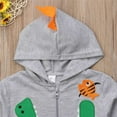 thumbnail image 5 of XBASW Baby Kids Boys Embroidered Sweatshirt Jacket Cartoon Dinosaur Hoodie Long Sleeve Sweater Spring Fall Casual Zipper Coat for 2-8 Years Old, 5 of 8