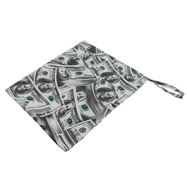 Sac Fourre-Tout pour Couches Imperméable pour Bébé Réutilisable Lavable Humide et Sec en Tissu avec Fermeture Éclair Style 10