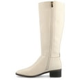 thumbnail image 3 of Journee Womens Londyn Stacked Block Heel Square Toe Boots, 3 of 10