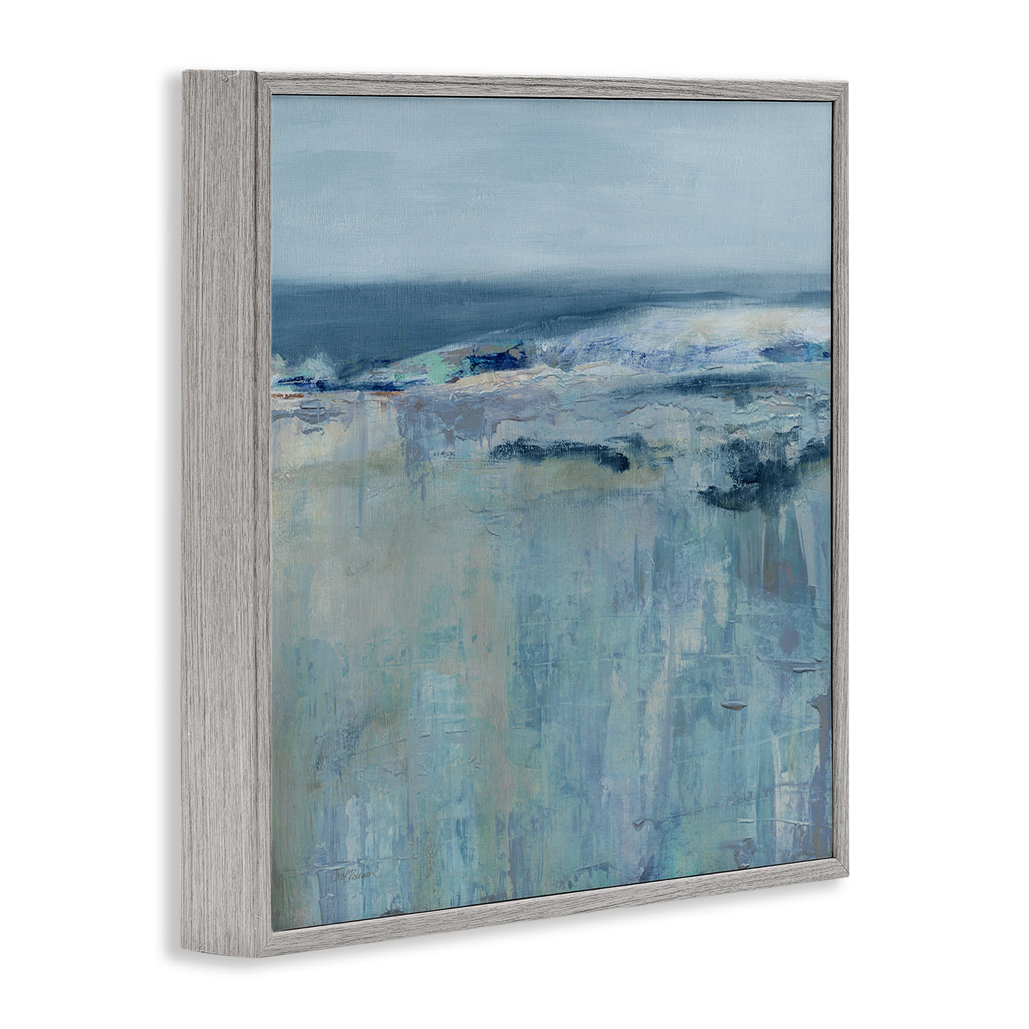 Stupell Industries Serene Abstract Pastel Seascape Gray Framed Giclee Art, design by Carol Robinson