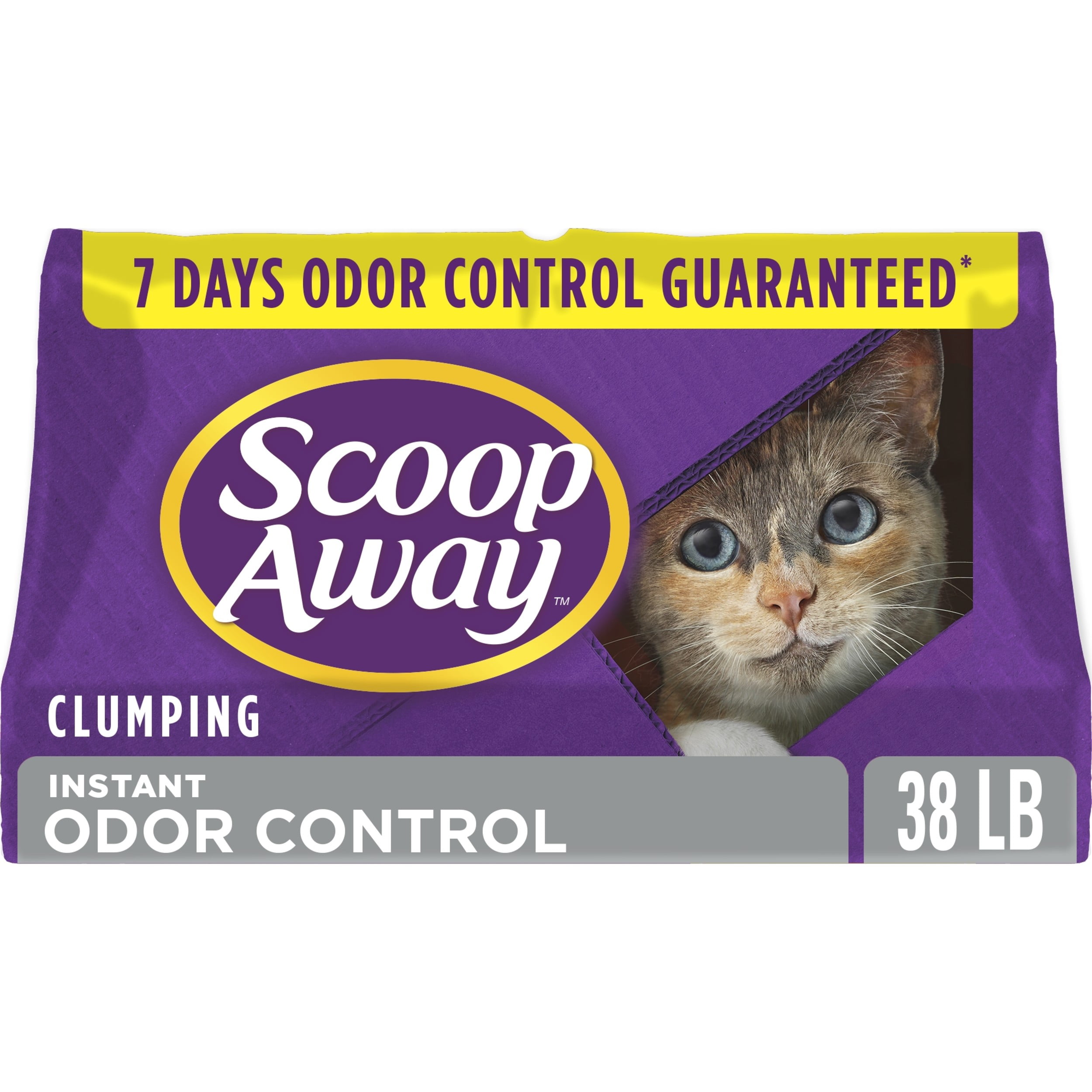 Scoop Away Extra Strength Clumping Cat Litter, Scented, 38 lbs