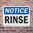 thumbnail image 4 of (2 Pack) Rinse OSHA Notice Sign 24 Inch X 18 Inch Indoor / Outdoor Rust-Free Aluminum Metal Signs for Workplace, Workshop, and Construction Site, Made in the USA, 4 of 8