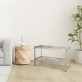 thumbnail image 2 of Design Ideas MeshWorks 2-Tier Metal Storage Shelving Unit Rack, Silver, 2 of 10