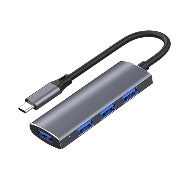 Hub USB 4 en 1 Compatible con Computadora Portátil y PC Divisor Portátil 3.0 2.0 4 Puertos