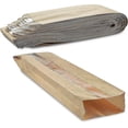 thumbnail image 1 of 100 PCS Clear Window Kraft Breathable Paper Bread Bag Keeps Bread Fresh For Long Size 4 x 2 x 24, 1 of 5