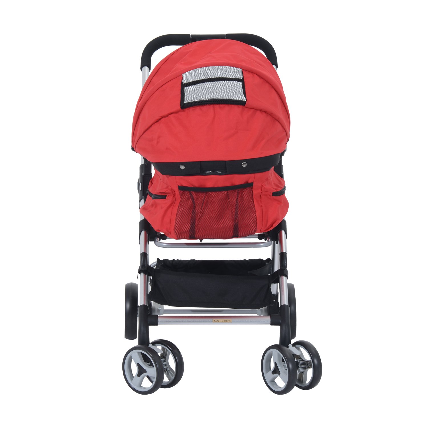 Pawhut Four Wheel Cat\/ Dog Pet Stroller  Red  Walmart.com