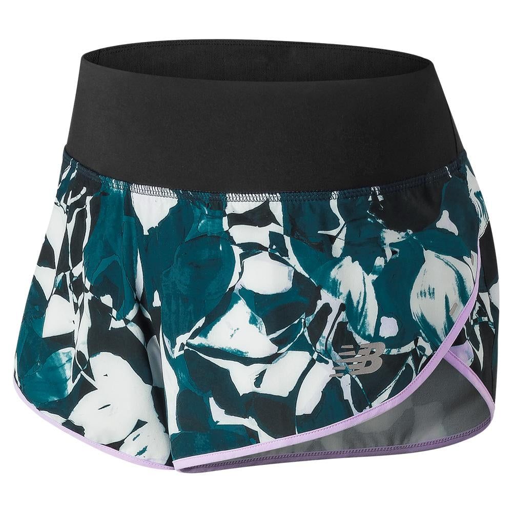 Printed Impact Tennis Short North Sea 